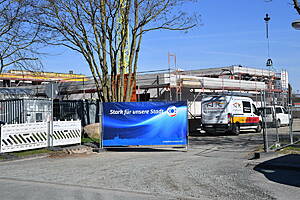 Blick auf die KJND-Baustelle. Foto: Kloock
