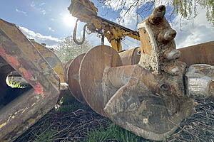 Bohrkrone mit 800 mm Durchmesser. Foto: KOE