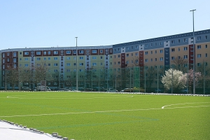 Der neue Sportplatz wird in Betrieb genommen. Der neue Sportplatz wird in Betrieb genommen.