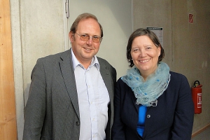 Senatorin Frau Dr. Melzer und Herr Meyer Leiter Amt für Schule und Sport