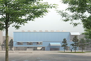 Wettbewerb Theaterwerkstätten, 2. Platz. Grafik: NAK Architekten