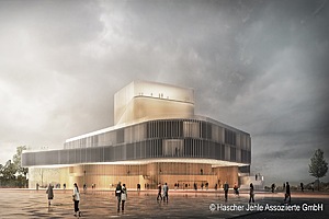 Architekturbüro Hascher Jehle Assoziierte gewinnt Theaterwettbewerb.