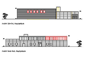 Visualisierung Ausbildungszentrum der Brandmeisteranwärter