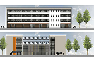 Visualisierung Neubau Berufsschule Alexander Schmorell