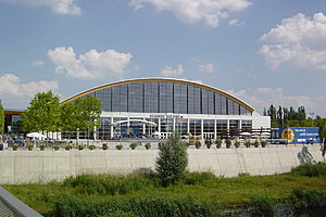 Der Entwurf der Messehalle stammt von den Planern vom gmp.