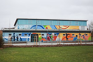 Die Sporthalle in der Möllner Straße entsteht als Ersatzneubau.