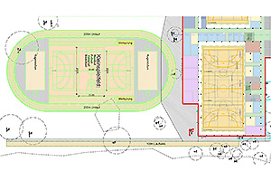 Bauplan „Schulsportanlage“