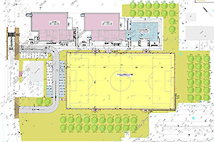 Plan Sportanlage in der Walter-Butzek-Straße