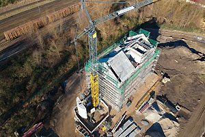 Blick auf die Baustelle, © Bauunternehmen Claus Wieben