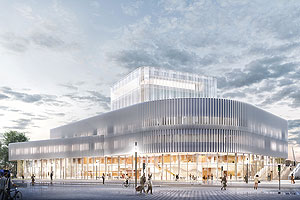 Visualisierung Neubau Volkstheater Rostock