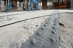 freigelegte Betondecke
