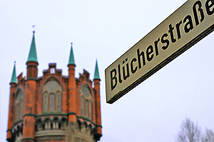 Der Wasserturm in der Blücherstraße